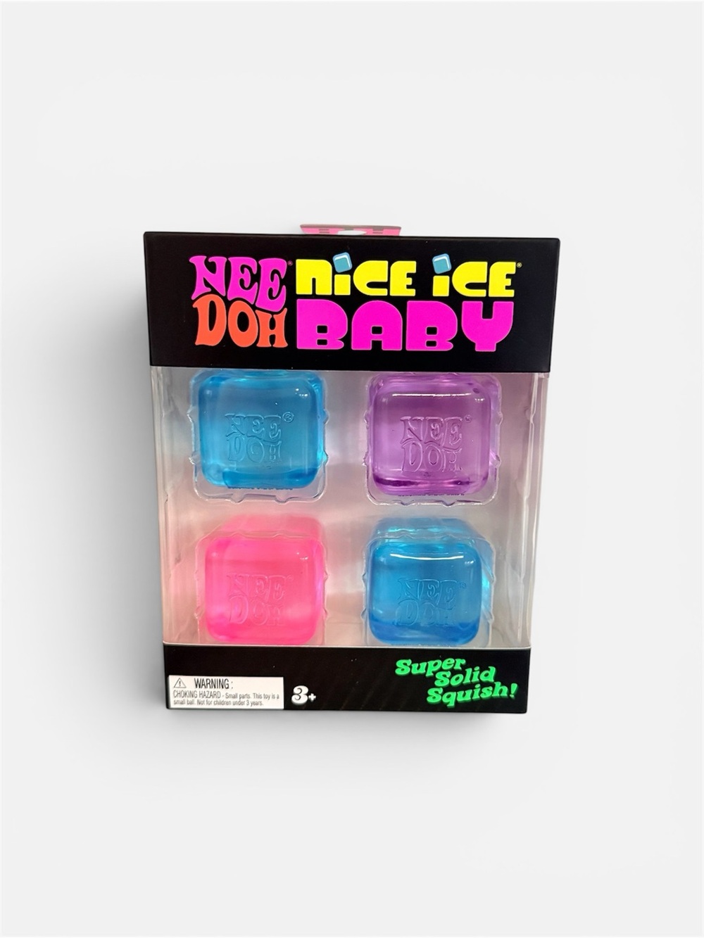 NeeDoh Nice Ice Baby Squishy Set - Blue, Purple, Pink